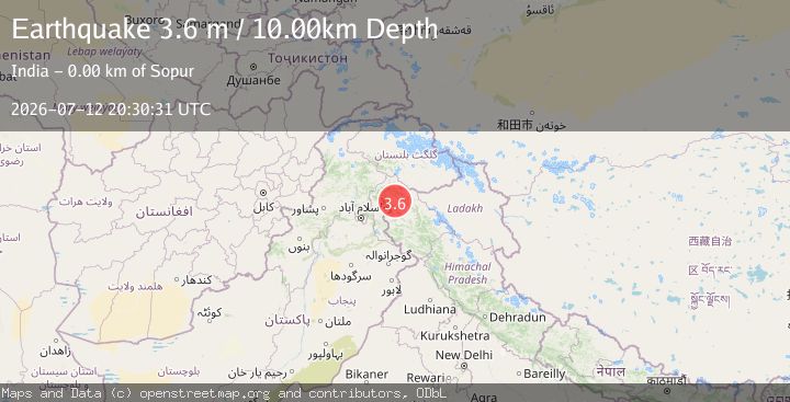 Map of SOUTHWESTERN KASHMIR