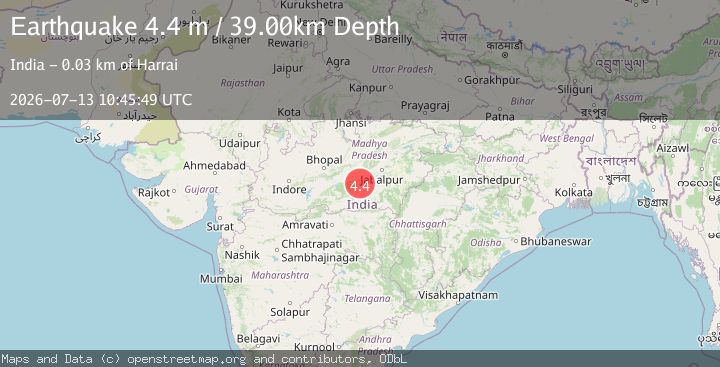 Map of MADHYA PRADESH, INDIA