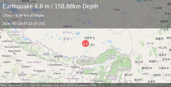 Map of EASTERN XIZANG