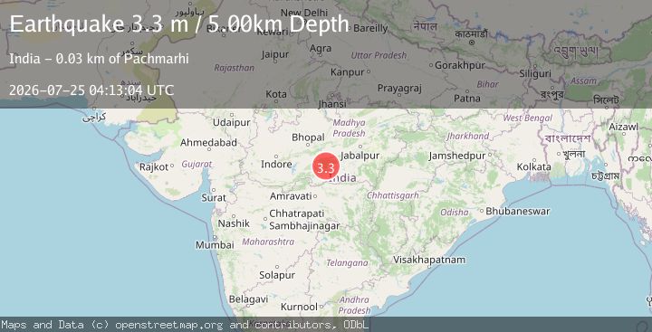 Map of MADHYA PRADESH, INDIA