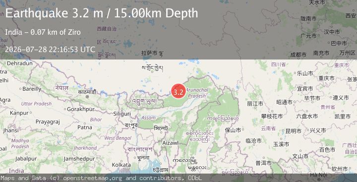 Map of EASTERN XIZANG-INDIA BORDER REG.