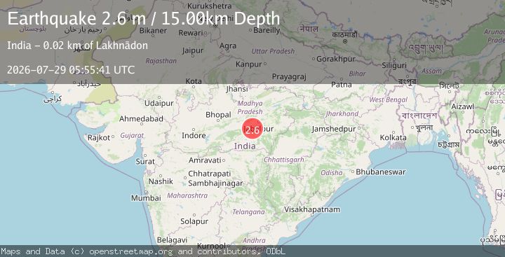 Map of MADHYA PRADESH, INDIA