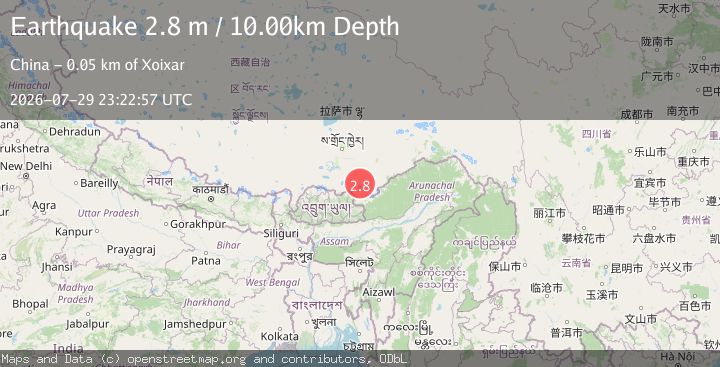 Map of EASTERN XIZANG