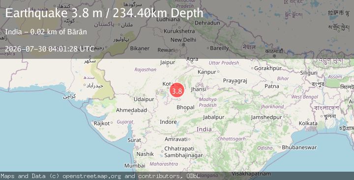Map of RAJASTHAN-MADHYA PRADESH, INDIA