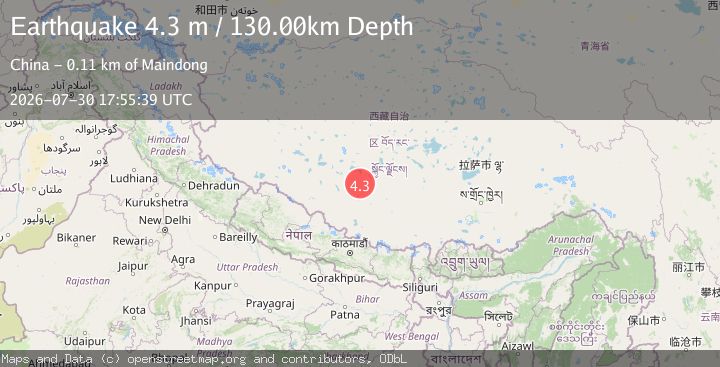 Map of WESTERN XIZANG