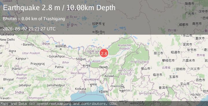 Map of BHUTAN