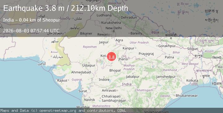 Map of RAJASTHAN-MADHYA PRADESH, INDIA