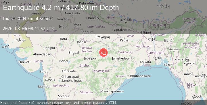 Map of MADHYA PRADESH, INDIA