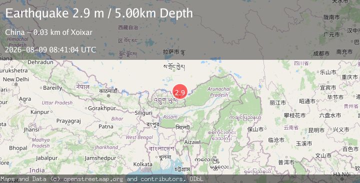 Map of EASTERN XIZANG