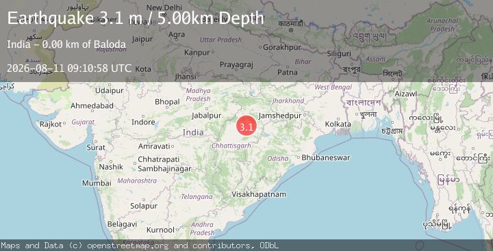 Map of CHHATTISGARH, INDIA