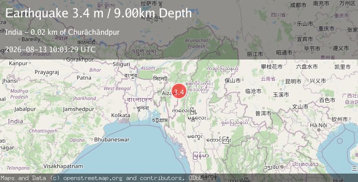 Map of MANIPUR, INDIA REGION
