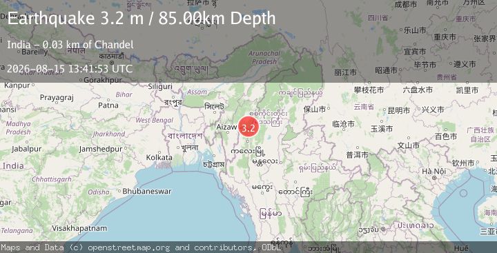 Map of MYANMAR-INDIA BORDER REGION