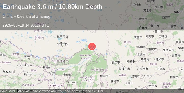 Map of EASTERN XIZANG-INDIA BORDER REG.