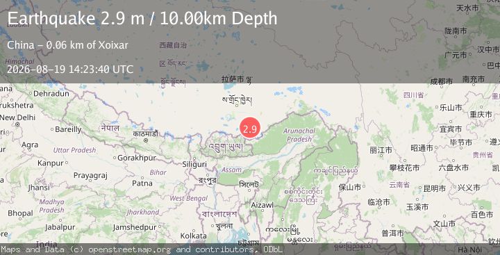 Map of EASTERN XIZANG