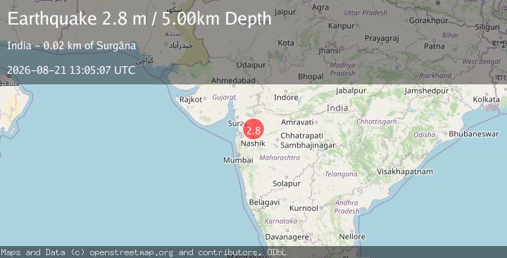 Map of GUJARAT-MAHARASHTRA BORD., INDIA