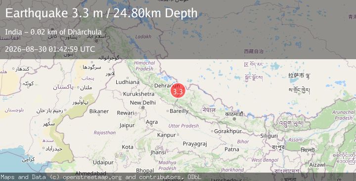 Map of NEPAL-INDIA BORDER REGION