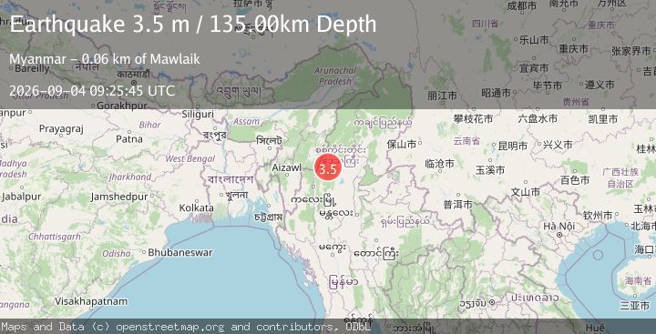 Map of MYANMAR-INDIA BORDER REGION