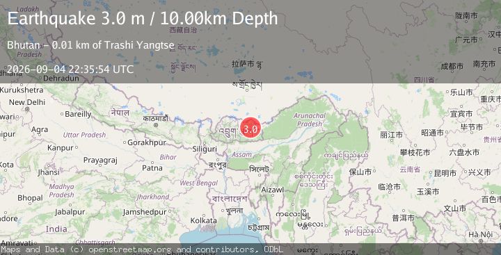 Map of BHUTAN
