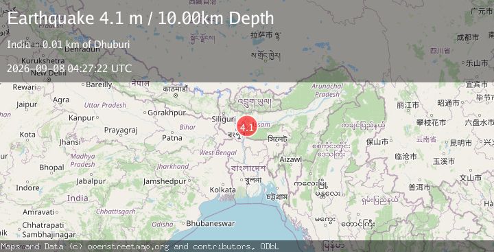 Map of INDIA-BANGLADESH BORDER REGION