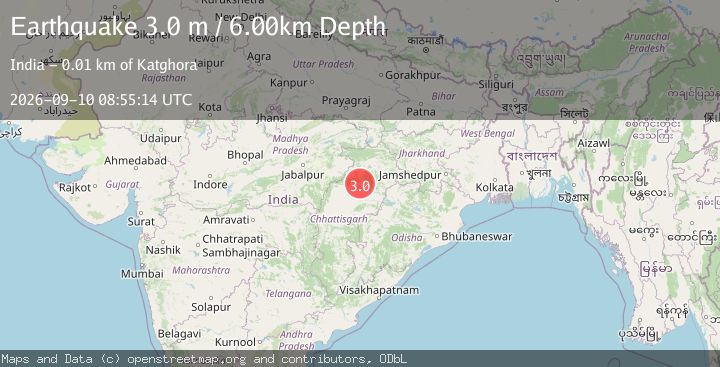 Map of CHHATTISGARH, INDIA
