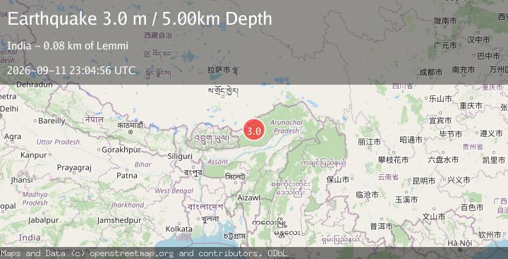 Map of ARUNACHAL PRADESH, INDIA