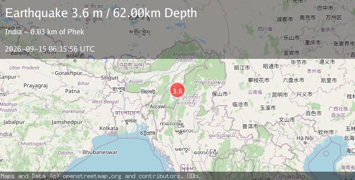 Map of MYANMAR-INDIA BORDER REGION