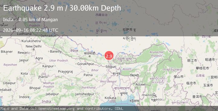 Map of SIKKIM, INDIA