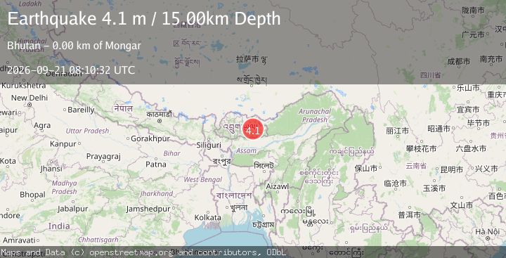 Map of BHUTAN