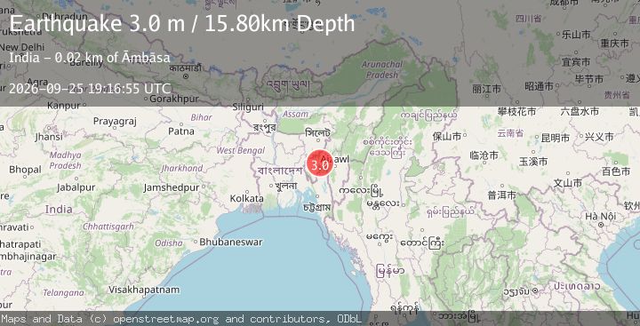 Map of INDIA-BANGLADESH BORDER REGION