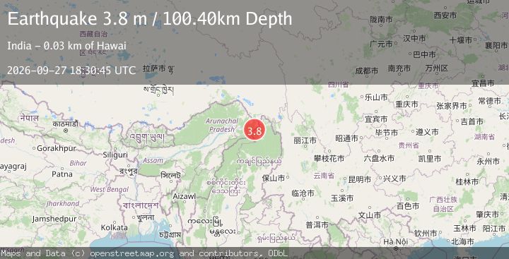 Map of MYANMAR-INDIA BORDER REGION