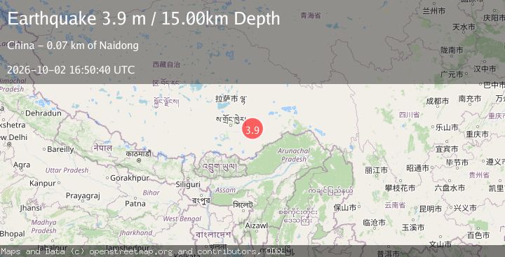 Map of EASTERN XIZANG