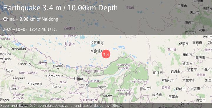 Map of EASTERN XIZANG