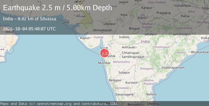 Map of NEAR THE COAST OF GUJARAT, INDIA