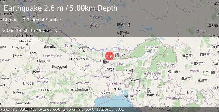 Map of BHUTAN
