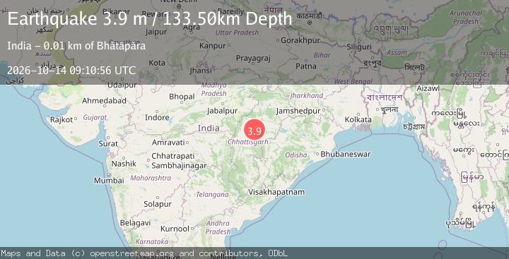 Map of CHHATTISGARH, INDIA