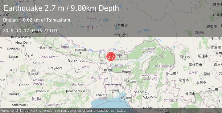 Map of BHUTAN