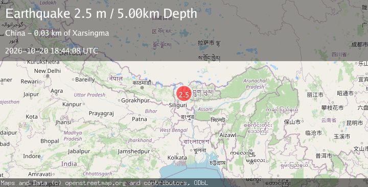 Map of SIKKIM, INDIA