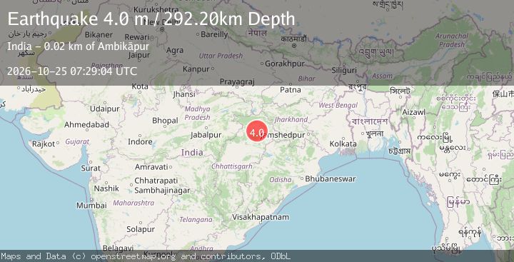 Map of CHHATTISGARH, INDIA