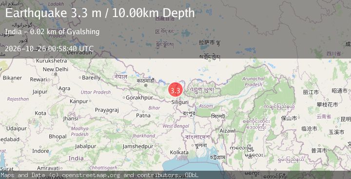 Map of SIKKIM, INDIA