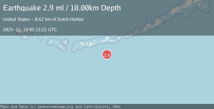 Map of ANDREANOF ISLANDS, ALEUTIAN IS.