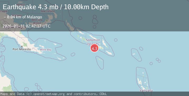 Map of SOLOMON ISLANDS
