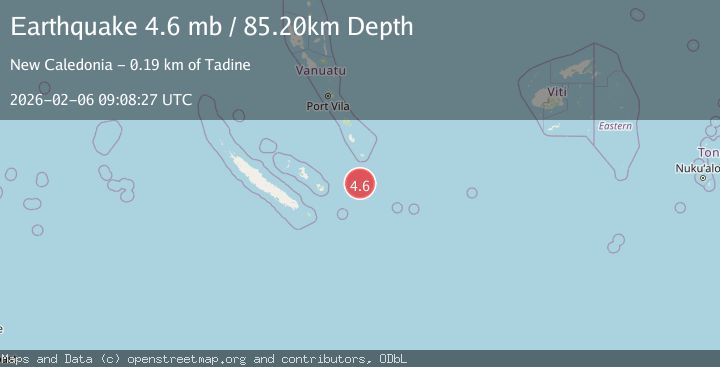 Map of SOUTHEAST OF LOYALTY ISLANDS