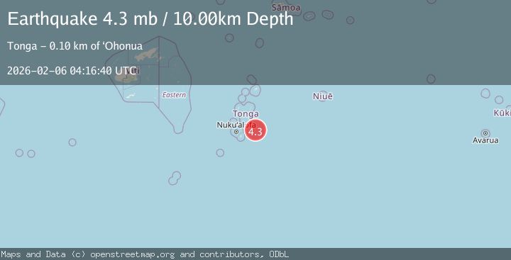 Map of TONGA
