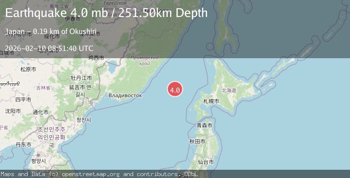 Map of EASTERN SEA OF JAPAN
