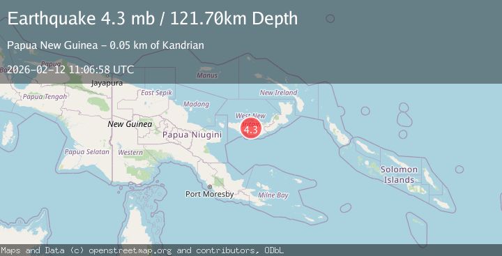 Map of NEW BRITAIN REGION, P.N.G.