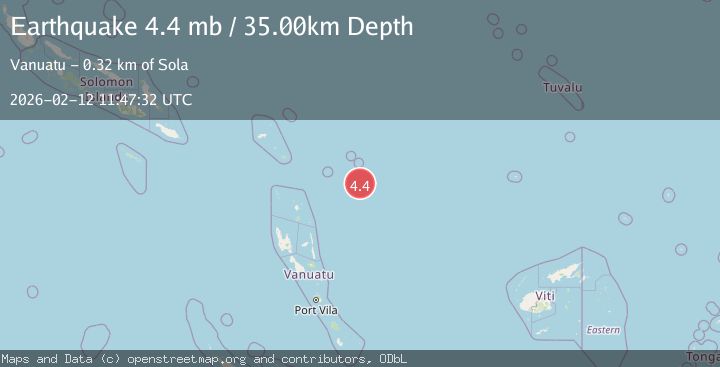 Map of SANTA CRUZ ISLANDS REGION