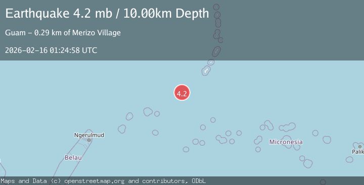Map of SOUTH OF MARIANA ISLANDS