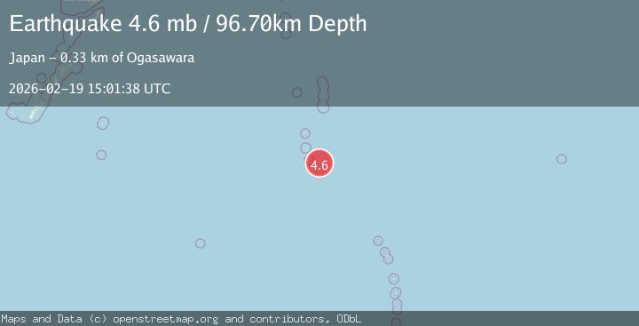 Map of VOLCANO ISLANDS, JAPAN REGION