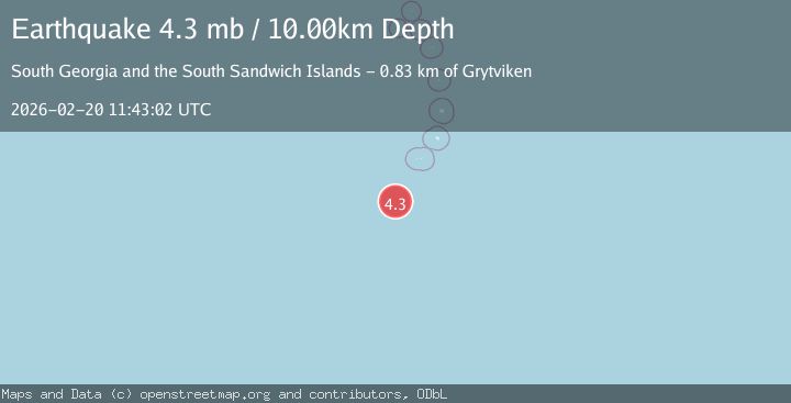 Map of SOUTH SANDWICH ISLANDS REGION