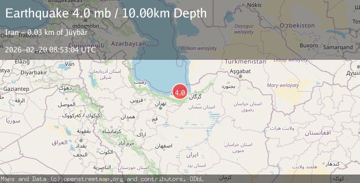 Map of NORTHERN IRAN